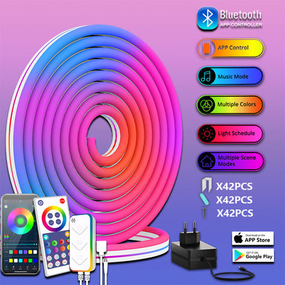 Private Graffiti WIFI Intelligent Silicone LED Neon Light Band