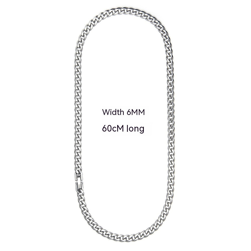 Cuban Link Chain Non-fading Titanium Steel Necklace