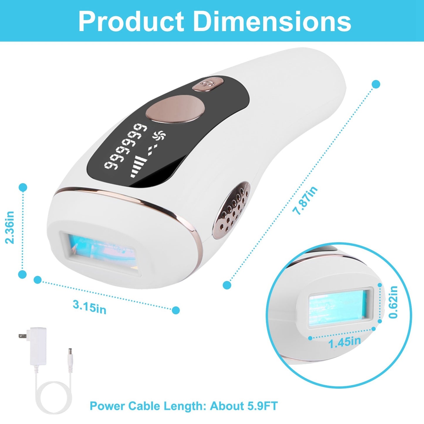 1Pc Laser Hair Removal For Woman Man Ice Cooling Permanent IPL Hair Remover With Painless 999999 Flashes Home Use Lasting Hair Reduction For Armpits Legs Arms Bikini Line.  
ONLY USA  LOW PRICE SELL