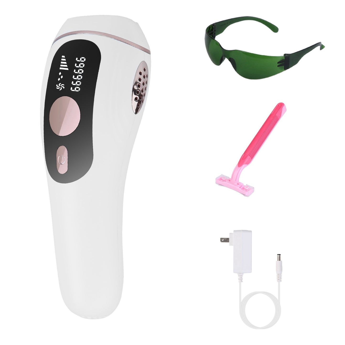 1Pc Laser Hair Removal For Woman Man Ice Cooling Permanent IPL Hair Remover With Painless 999999 Flashes Home Use Lasting Hair Reduction For Armpits Legs Arms Bikini Line.  
ONLY USA  LOW PRICE SELL