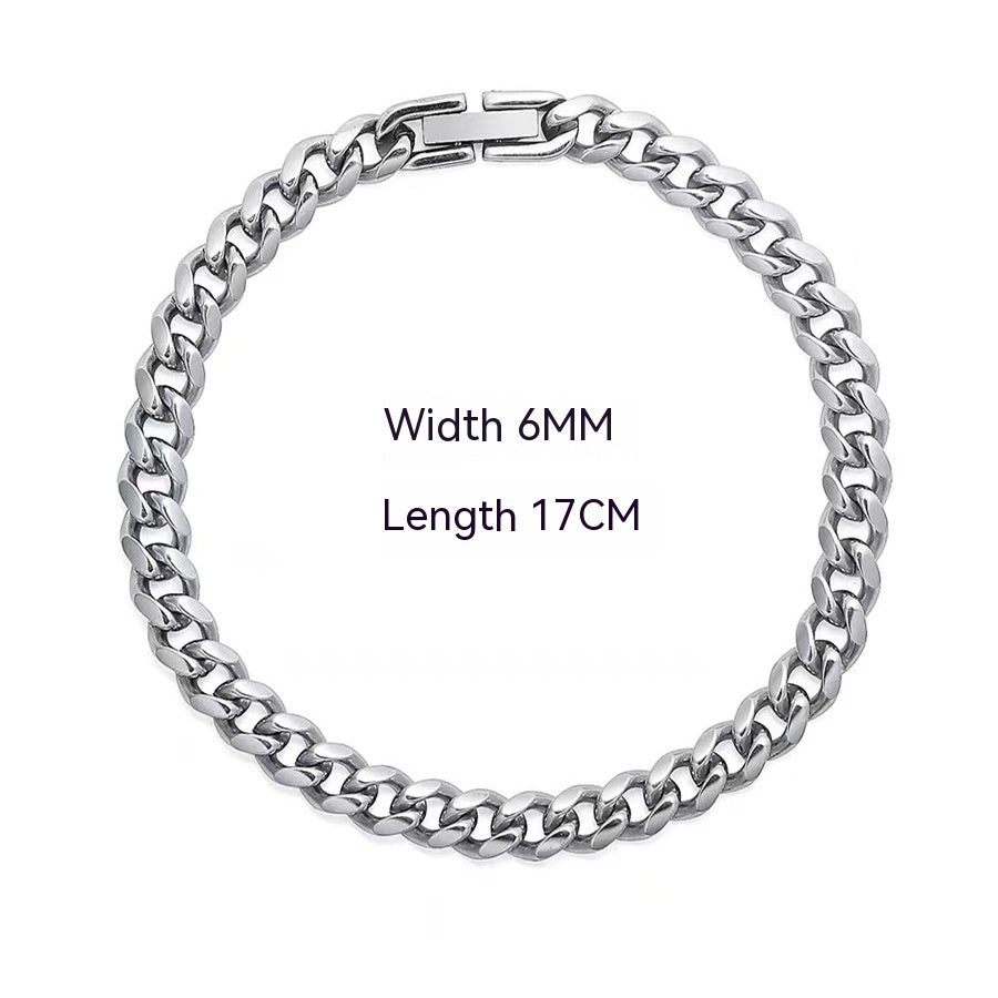 Cuban Link Chain Non-fading Titanium Steel Necklace
