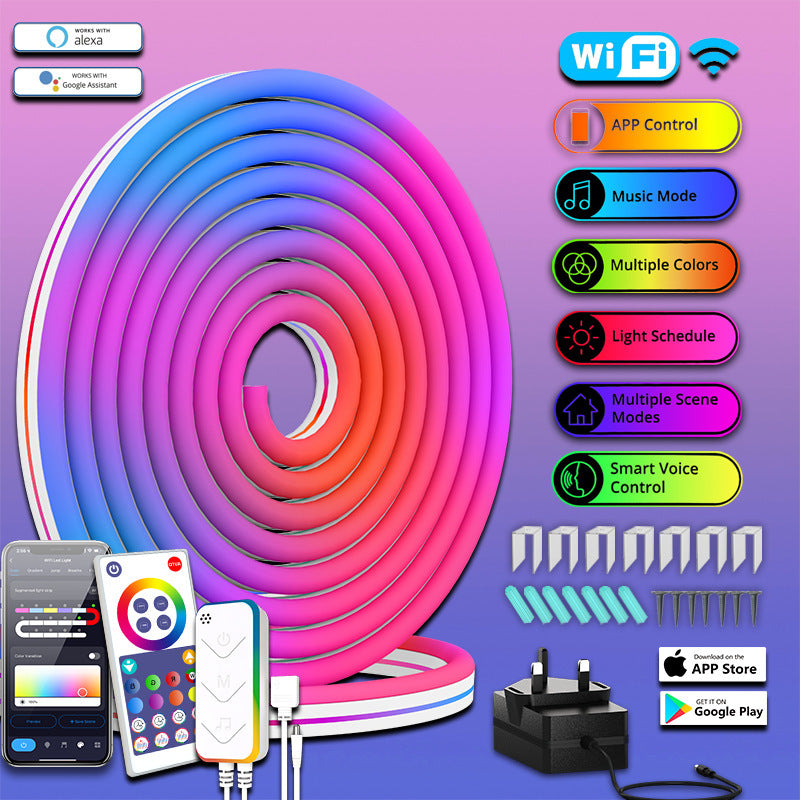 Private Graffiti WIFI Intelligent Silicone LED Neon Light Band