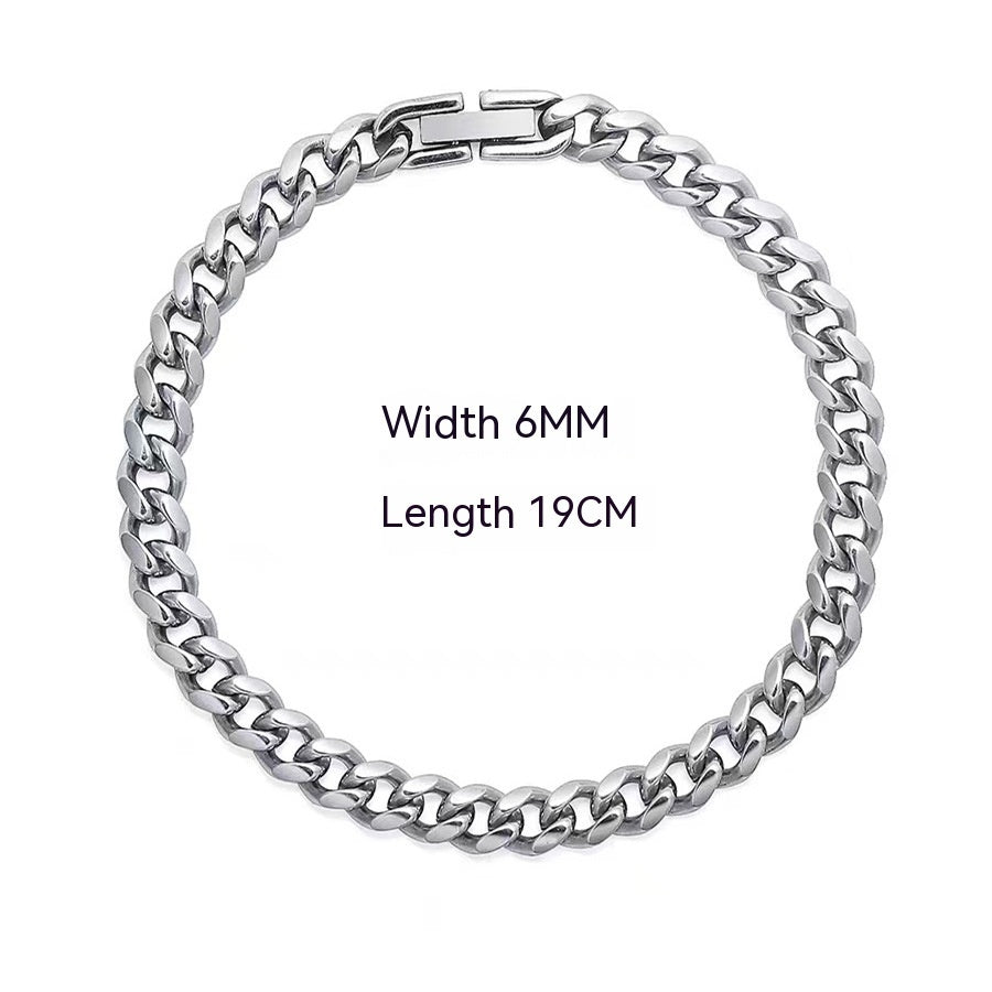 Cuban Link Chain Non-fading Titanium Steel Necklace