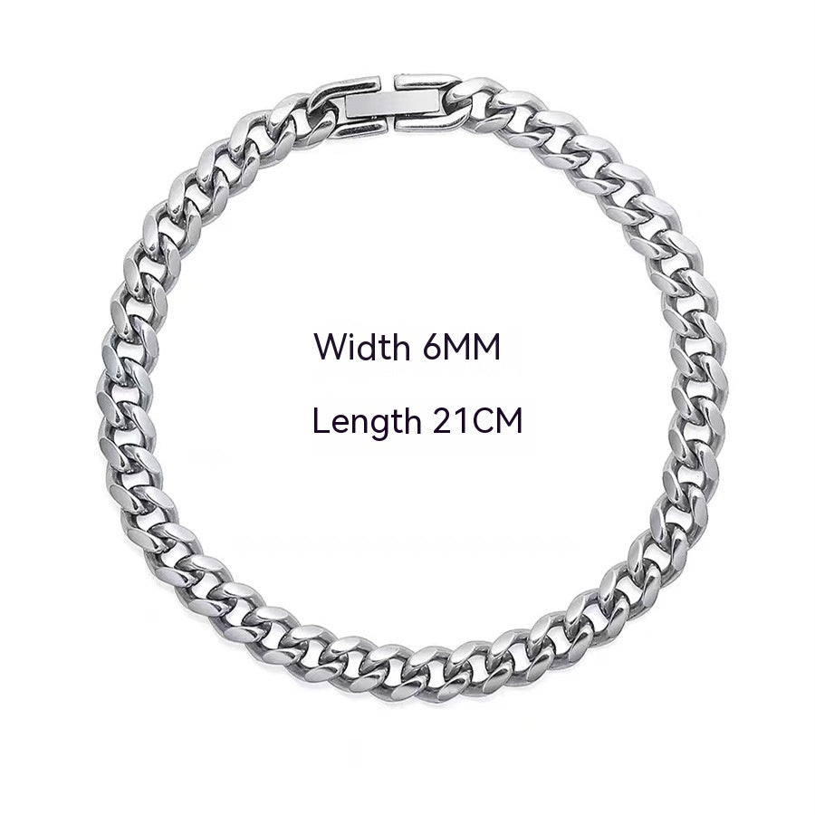 Cuban Link Chain Non-fading Titanium Steel Necklace