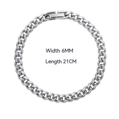 Cuban Link Chain Non-fading Titanium Steel Necklace