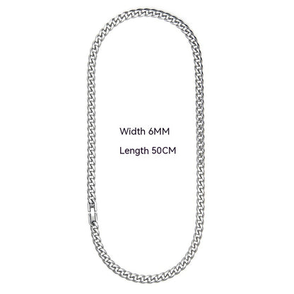 Cuban Link Chain Non-fading Titanium Steel Necklace