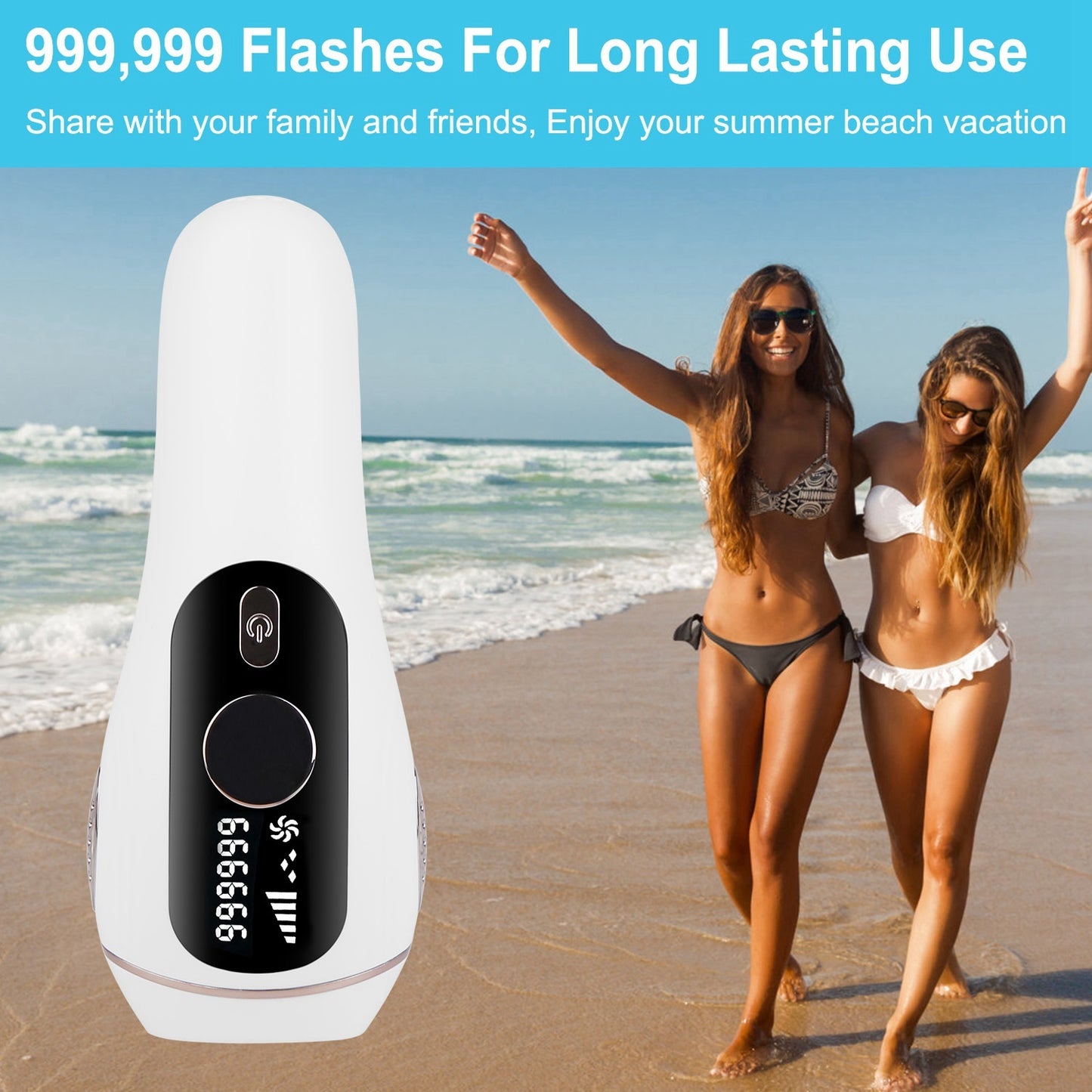 1Pc Laser Hair Removal For Woman Man Ice Cooling Permanent IPL Hair Remover With Painless 999999 Flashes Home Use Lasting Hair Reduction For Armpits Legs Arms Bikini Line.  
ONLY USA  LOW PRICE SELL