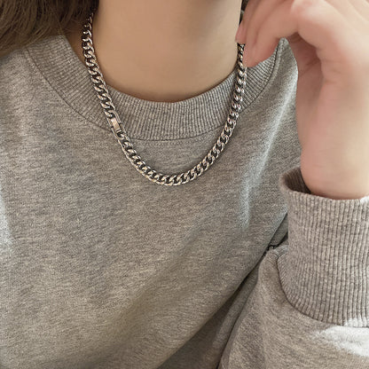 Cuban Link Chain Non-fading Titanium Steel Necklace