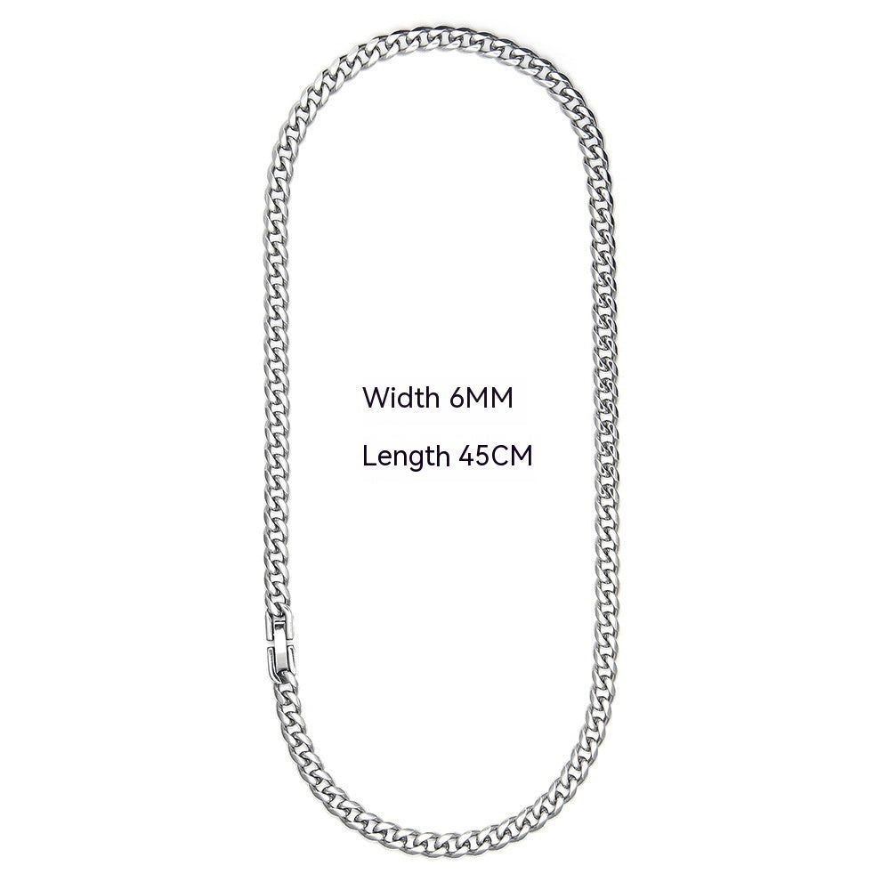 Cuban Link Chain Non-fading Titanium Steel Necklace