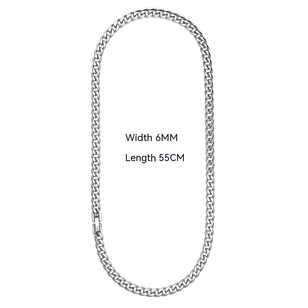 Cuban Link Chain Non-fading Titanium Steel Necklace