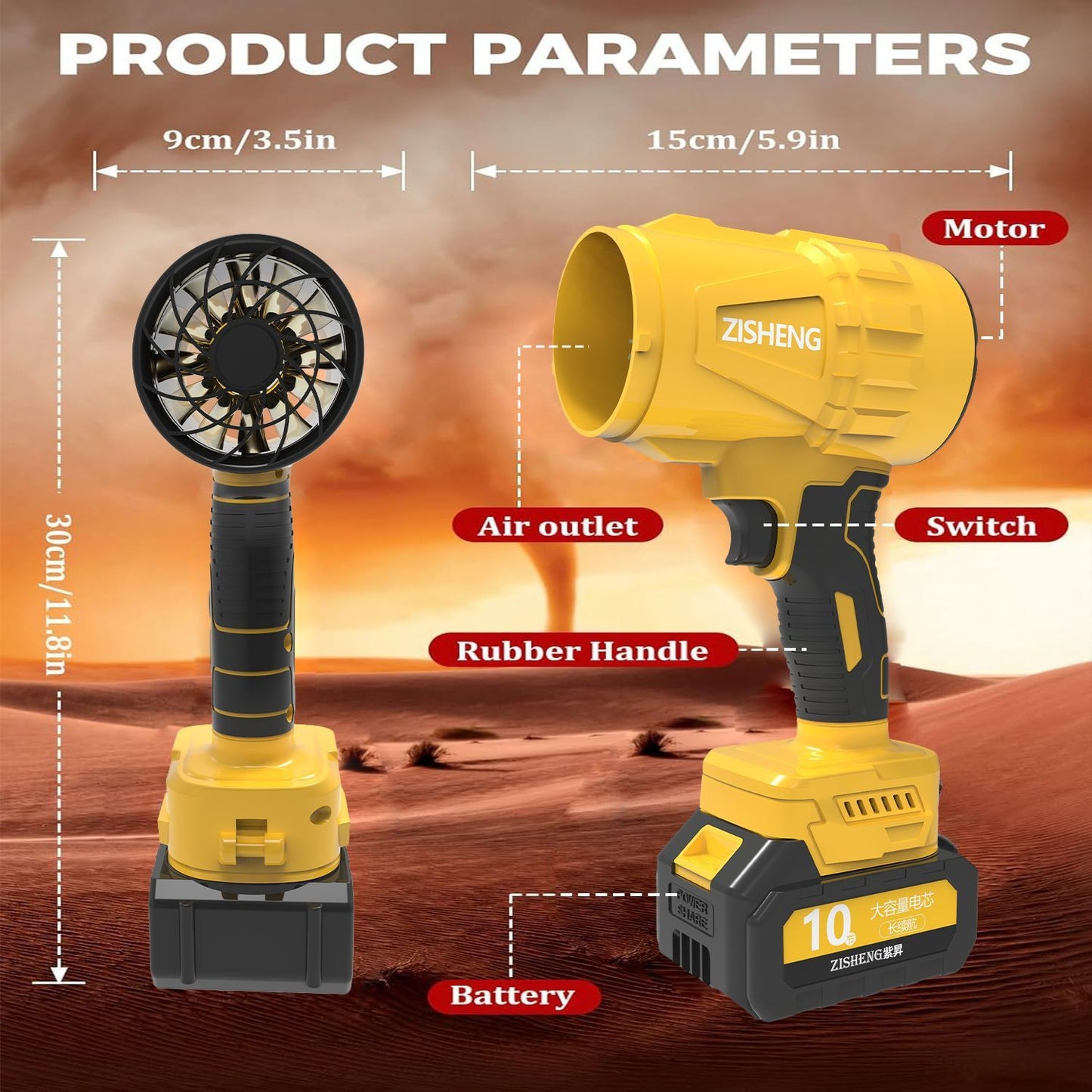 Handheld Household Storm Machine For Dust Removal And Car Washing